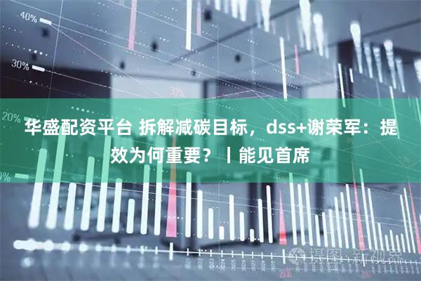 华盛配资平台 拆解减碳目标，dss+谢荣军：提效为何重要？丨能见首席